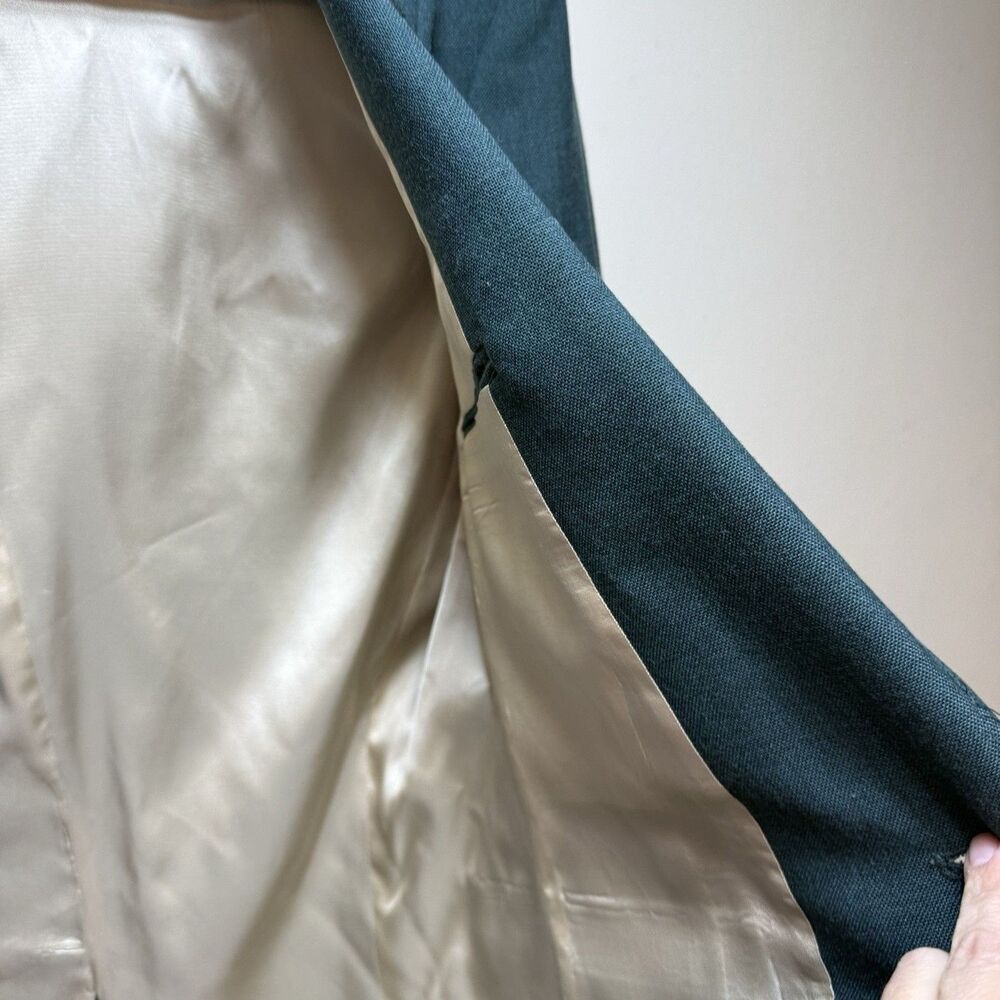 Masters Green Wool Blend Blazer Mens 42L Gold Buttons Classic Lined Jacket Vtg - Picture 8 of 8